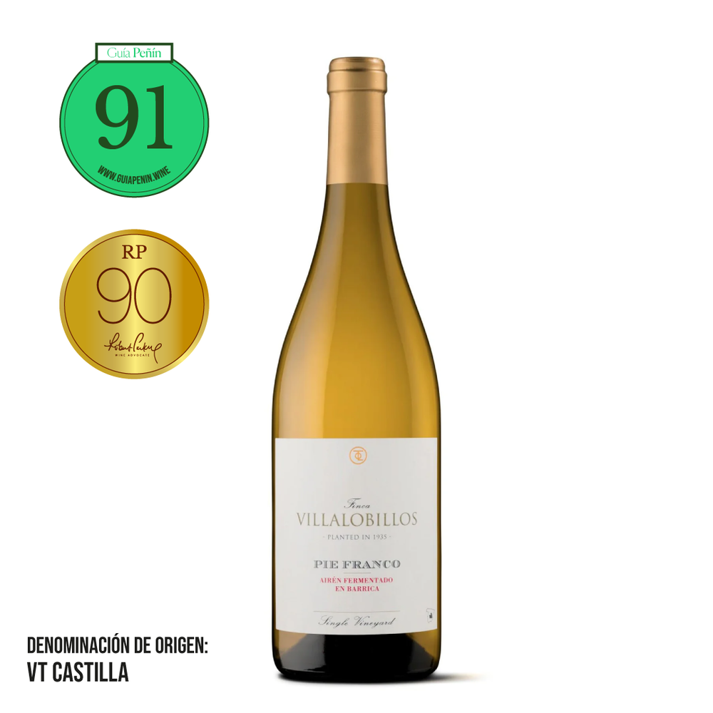 VINO BLANCO FINCA VILLALOBILLOS PIE FRANCO 750ML (AIRÉN FERMENTADO EN BARRICA)