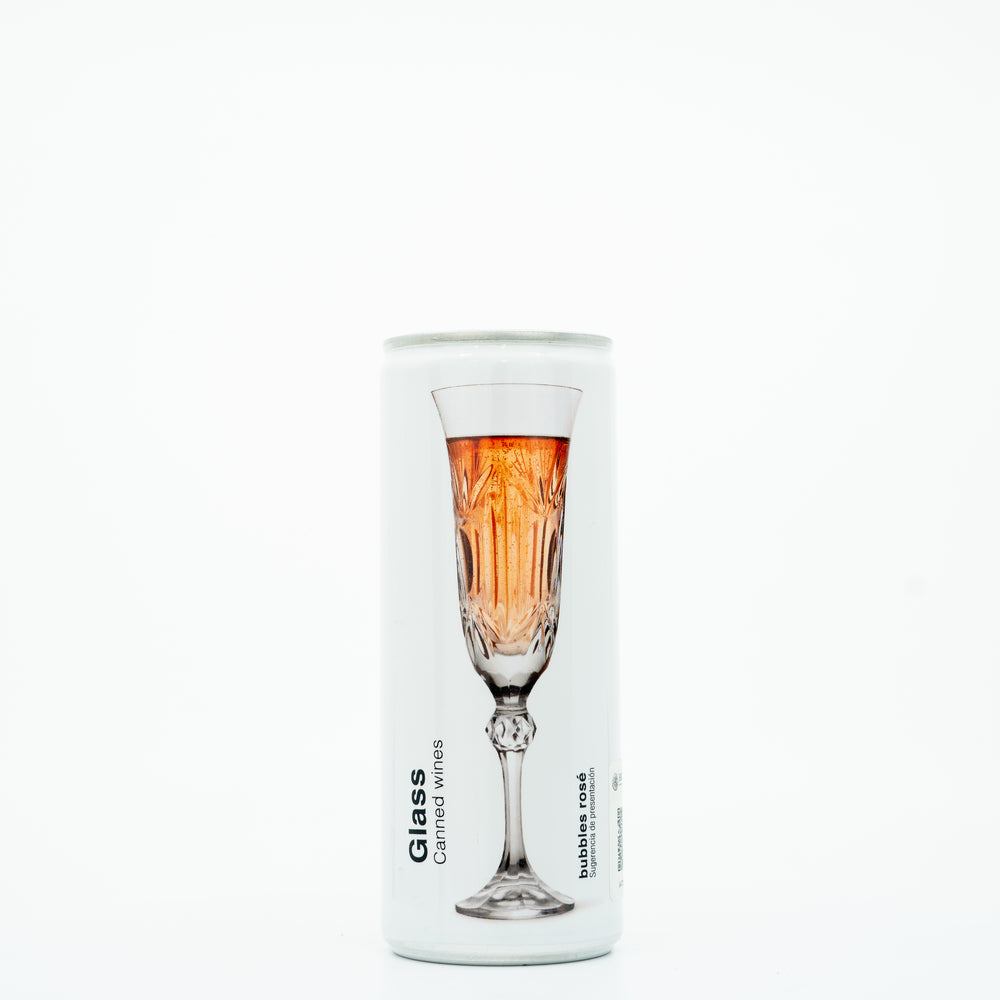 VINO ROSADO ESPUMOSO EN LATA BUBBLES ROSÉ 250ML