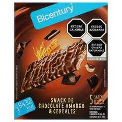 Barra de chocolate amargo y cereales 100g